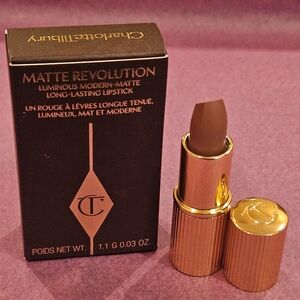 Charlotte Tilbury Matte Revolution Lipstick Pillow Talk Travel Mini .03 oz NIB